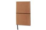 Recycled leather notebook A5 Light brown