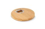 Bamboo coaster & bottle opener Nature