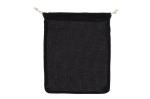 Reusable food bag OEKO-TEX® cotton 25x30cm Black