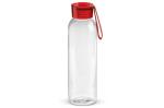 Water bottle Tritan 600ml Transparent red