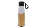 Thermo bottle with rope bamboo 500ml White