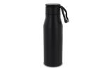 Isolierflasche mit Trageschlaufe 600ml Schwarz