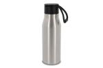 Isolierflasche mit Trageschlaufe 600ml Silber