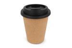 R-PP Cork coffee cup 350 ml Black