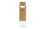 Glass bottle with cork lid 500ml Transparent