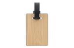 Luggage tag bamboo Nature