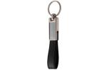 Keyring/strap Doming rectangle Black