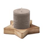 LOTUS Candle on star wooden base Convoy grey