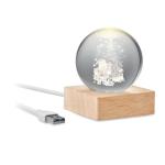 SANTA LIGHT Christmas LED crystal ball Timber