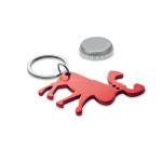 BOTTLE POPPER Recycled aluminium key ring 