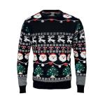 SHAMIS LARGE Weihnachts-LED-Pullover L/XL Schwarz