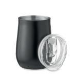 URSA Recycled stainless steel mug Black