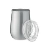 URSA Recycled stainless steel mug Flat silver