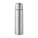 MAHUA Double wall bottle 500 ml Flat silver