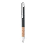 VERIA Push button aluminium pen Black