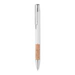 VERIA Push button aluminium pen White