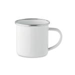 PLATEADO S Enamel sublimation mug 200ml White