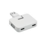 SQUARE-C 4 port USB hub White