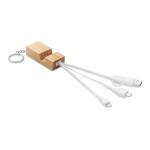 CLAUERC Bamboo key ring and stand Timber