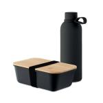 EMERALD SET Lunch box bottle gift set Black