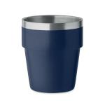 ACERITO Doppelwandiger Trinkbecher 250 ml Marineblau