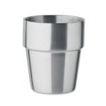 ACERITO Double wall tumbler 250 ml Flat silver