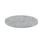 FELTSTER Round coaster in RPET felt Convoy grey