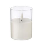 XANDLE+ LED wax candle in glass holder White