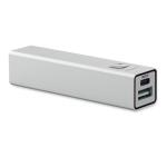 POWERALUC 2600 mAh Powerbank Silber matt