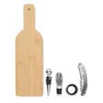 VINOVAULT SET Bottle shaped wine set Timber