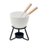 KASE Keramik-Fondue-Set 240 ml Weiß