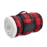 SHERMATT RPET sherpa fleece blanket Red