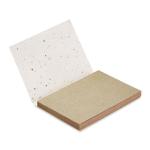 GROW ME Grass/seed paper memo pad White