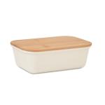 THURSDAY Lunchbox mit Bambus-Deckel Beige