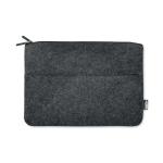 TOPLO RPET felt zipped laptop bag Stone