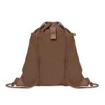 PANDA BAG Recycled cotton drawstring bag Brown