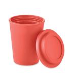 SORA Doppelwandiger Becher PP 300ml Rot