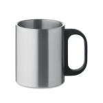 TANISS Double wall mug 300 ml Flat silver