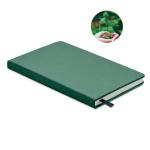 GROW A5 recycled page notebook Dark green