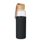 CHAI Trinkflasche Glas 500 ml Schwarz