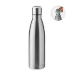 DEREO Doppelwandige Flasche 500 ml Silber matt