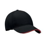 SINGA 5 panel baseball cap Black/red