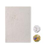 ASIDE A5 wildflower seed paper sheet White