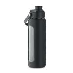 KEILA Glass bottle with sleeve 750 ml Black