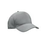 RAYS 5 panel reflective baseball cap Flat silver