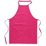 KITAB Kitchen apron in cotton Fuchsia