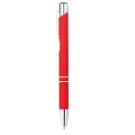 AOSTA Ball pen in rubberised finish Red