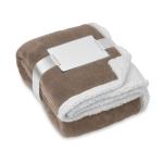 ZERMATT Blanket coral fleece/ sherpa Khaki