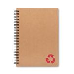 PIEDRA Mineral paper notebook 70 line Red