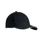 TEKAPO Brushed heavy cotton 6 panel Ba White/black